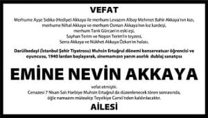 Nevin Akkaya öldü mü