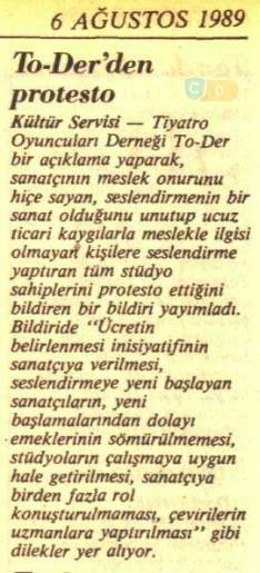To-Der'den Protesto